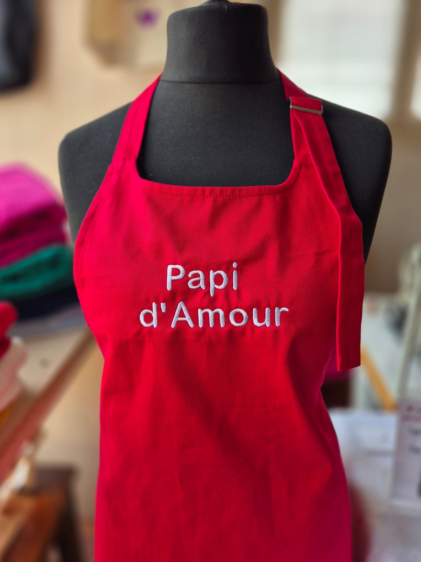 Tablier adulte brodé personnalisé