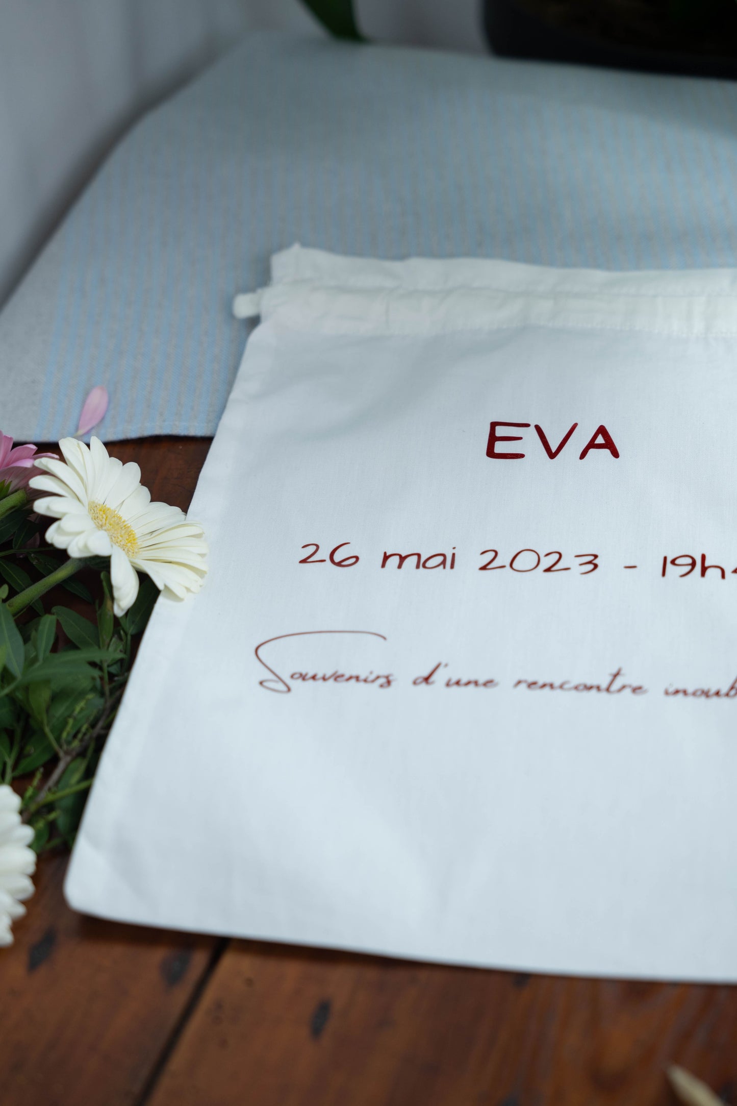 Pochon "Souvenirs d'une rencontre inoubliable", conservez les premiers trésors de bébé