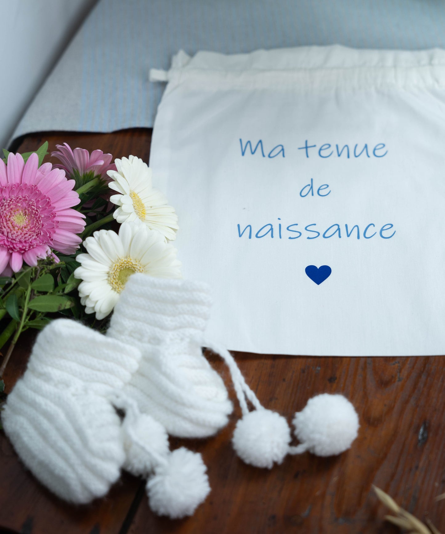 Pochon "Ma tenue de naissance", les premiers souvenirs de bébé