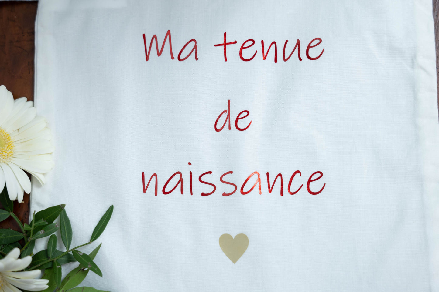 Pochon "Ma tenue de naissance", les premiers souvenirs de bébé