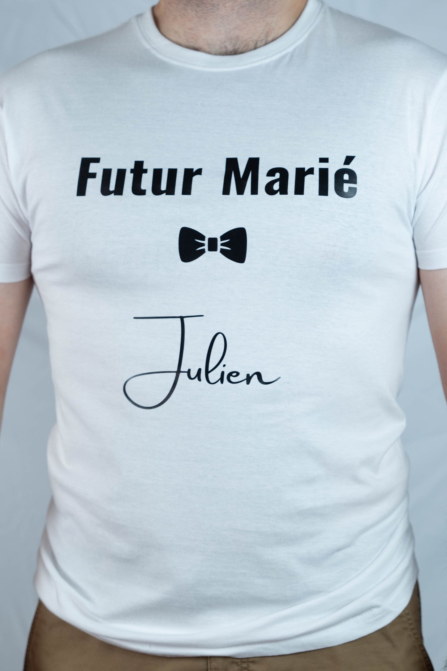 Tee-shirt personnalisé 100% coton col rond EVG - Modèle Julien