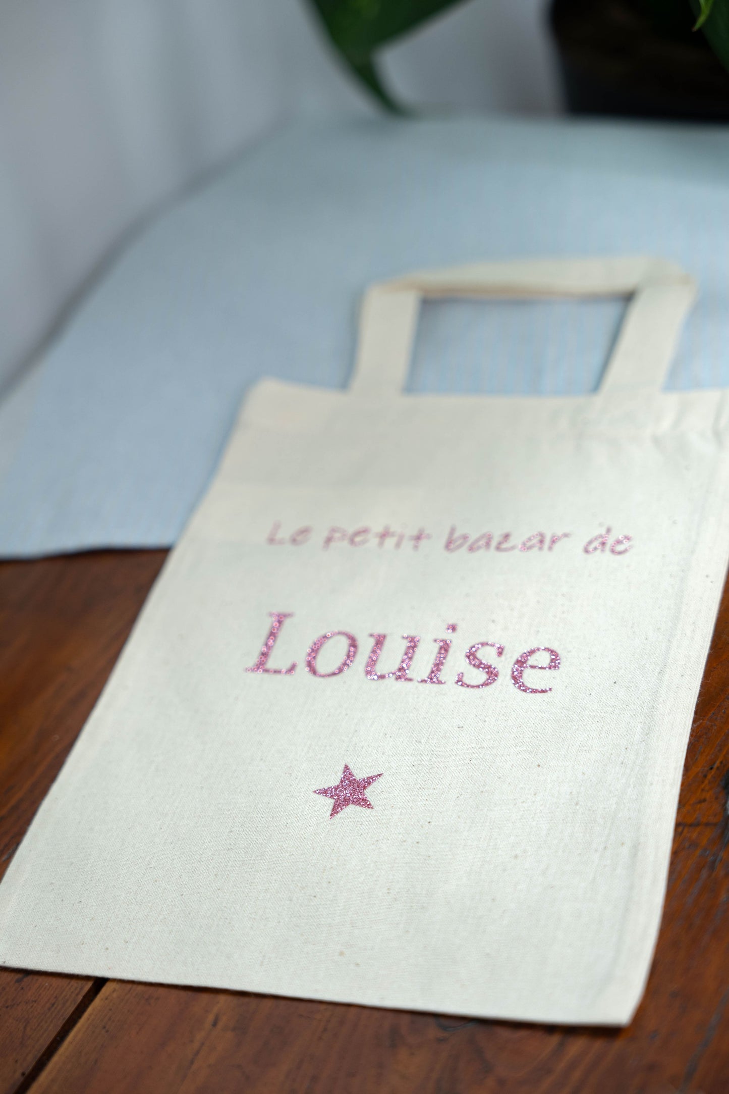 Mini tote-bag enfant personnalisé "Le petit bazar de ..."