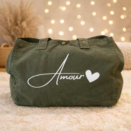 Sac Cabas Coton Femme - Message Amour