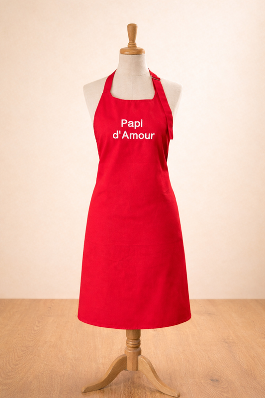 Tablier adulte brodé personnalisé